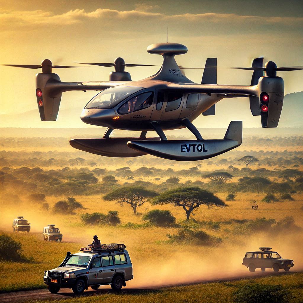 Flying Taxi on Safari tour